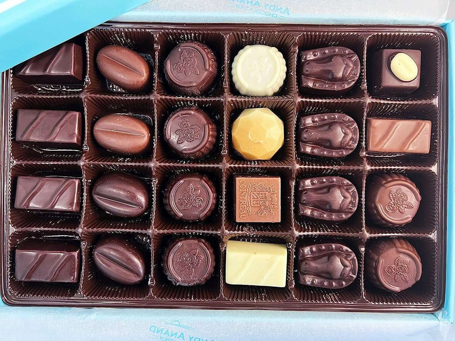 Andy Anand Sugar-Free Belgian Chocolate Truffles (15 pc) | Luxury Assorted Flavors, Gluten-Free, 60% Cocoa Butter | Local SoCal Chocolatier