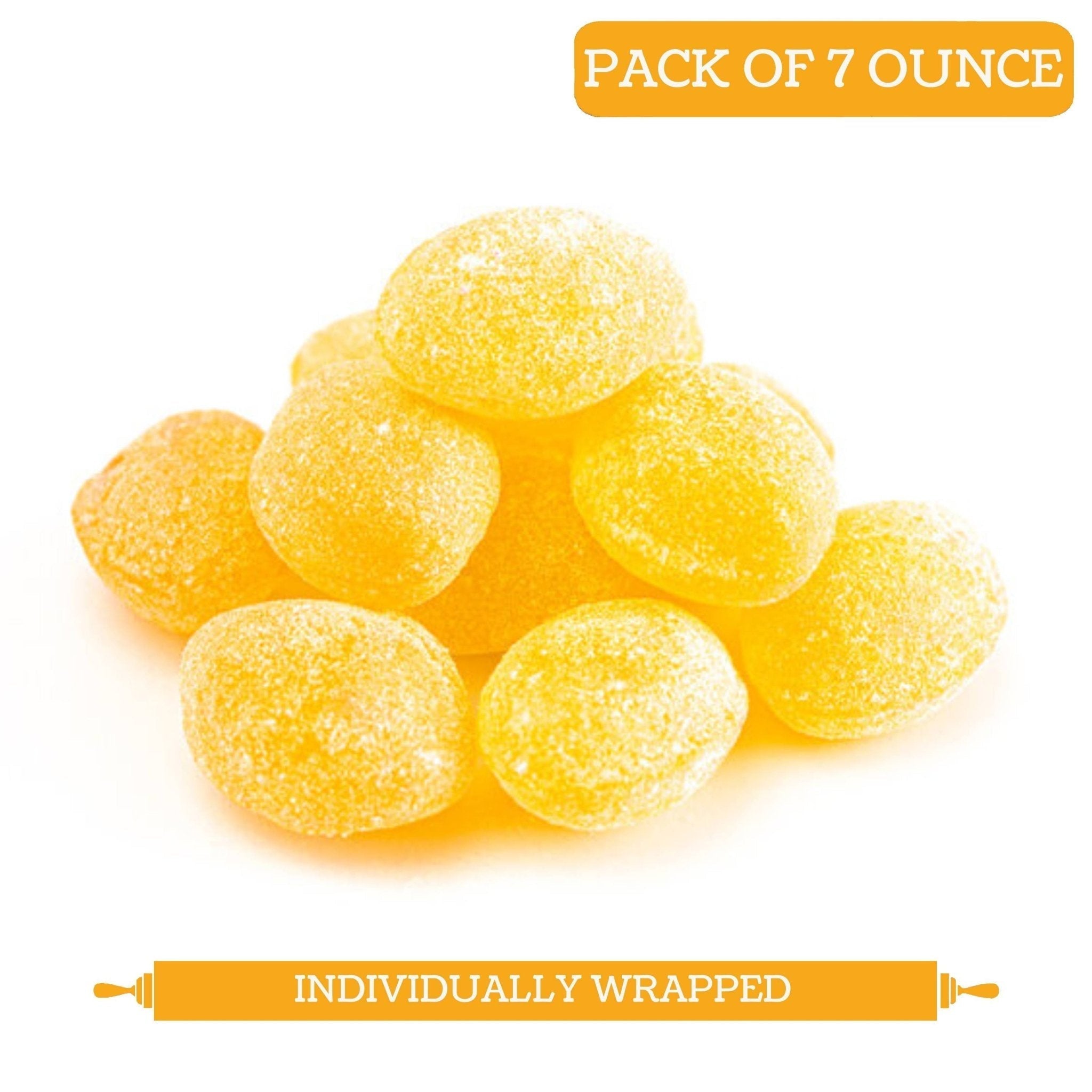 Andy Anand Sugar-Free Orange & Lemon Hard Candy (7 oz) | European Imported, Stevia | Local SoCal Bakery