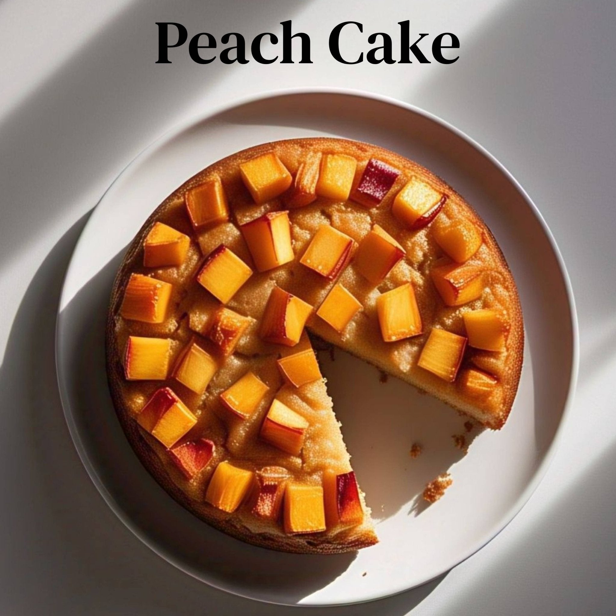Andy Anand Sugar-Free Peach Cake (9-inch, 2 lbs) | Sugar-Free & Keto Cake | Local SoCal Bakery