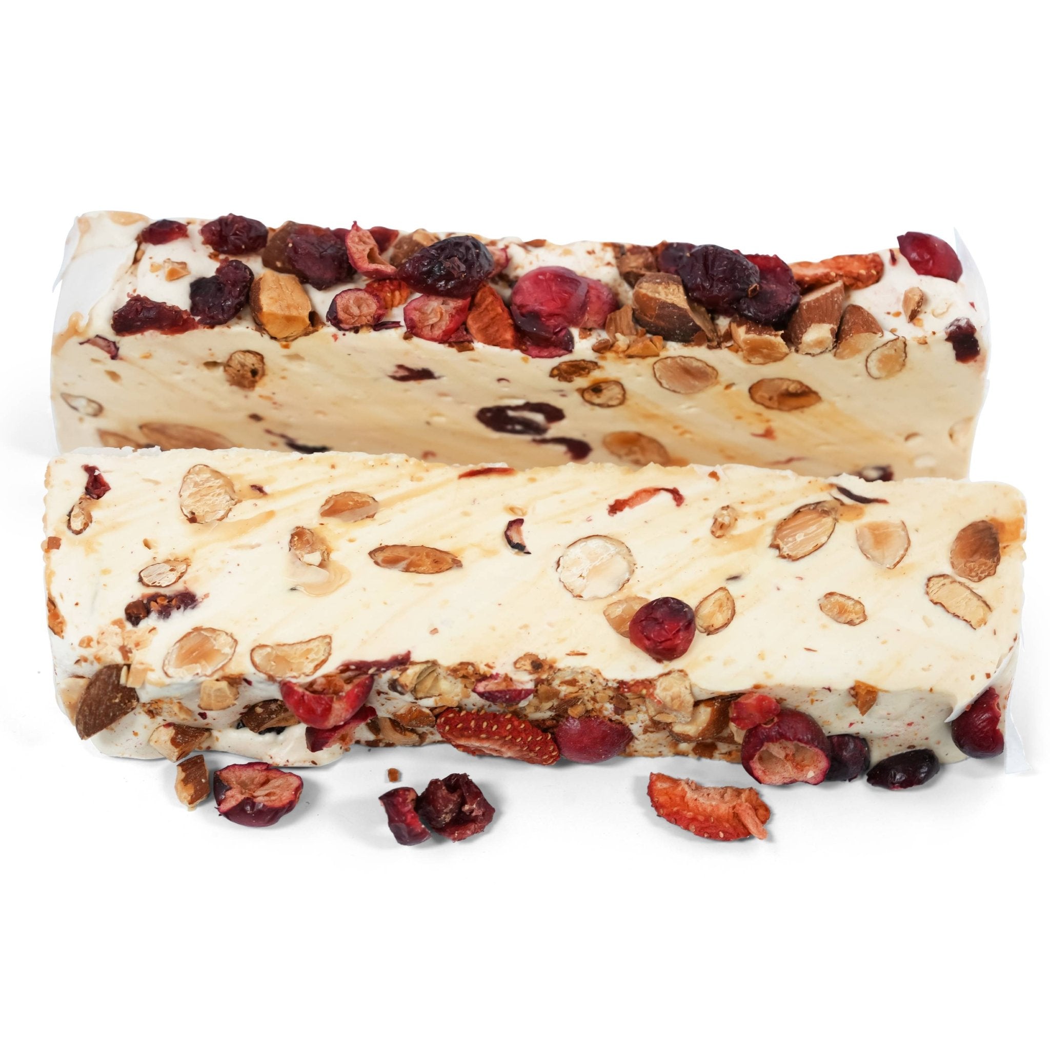 Andy Anand Red Fruit Almond Soft Nougat Turron (7 oz) | Spanish Wildflower Honey | Local SoCal Bakery