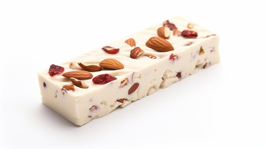 Andy Anand Red Fruit Almond Soft Nougat Turron (7 oz) | Spanish Wildflower Honey | Local SoCal Bakery