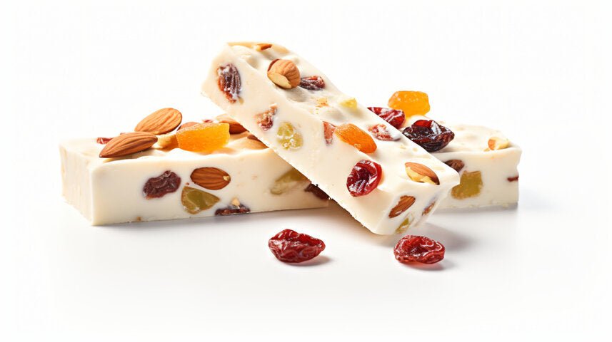 Andy Anand Red Fruit Almond Soft Nougat Turron (7 oz) | Spanish Wildflower Honey | Local SoCal Bakery