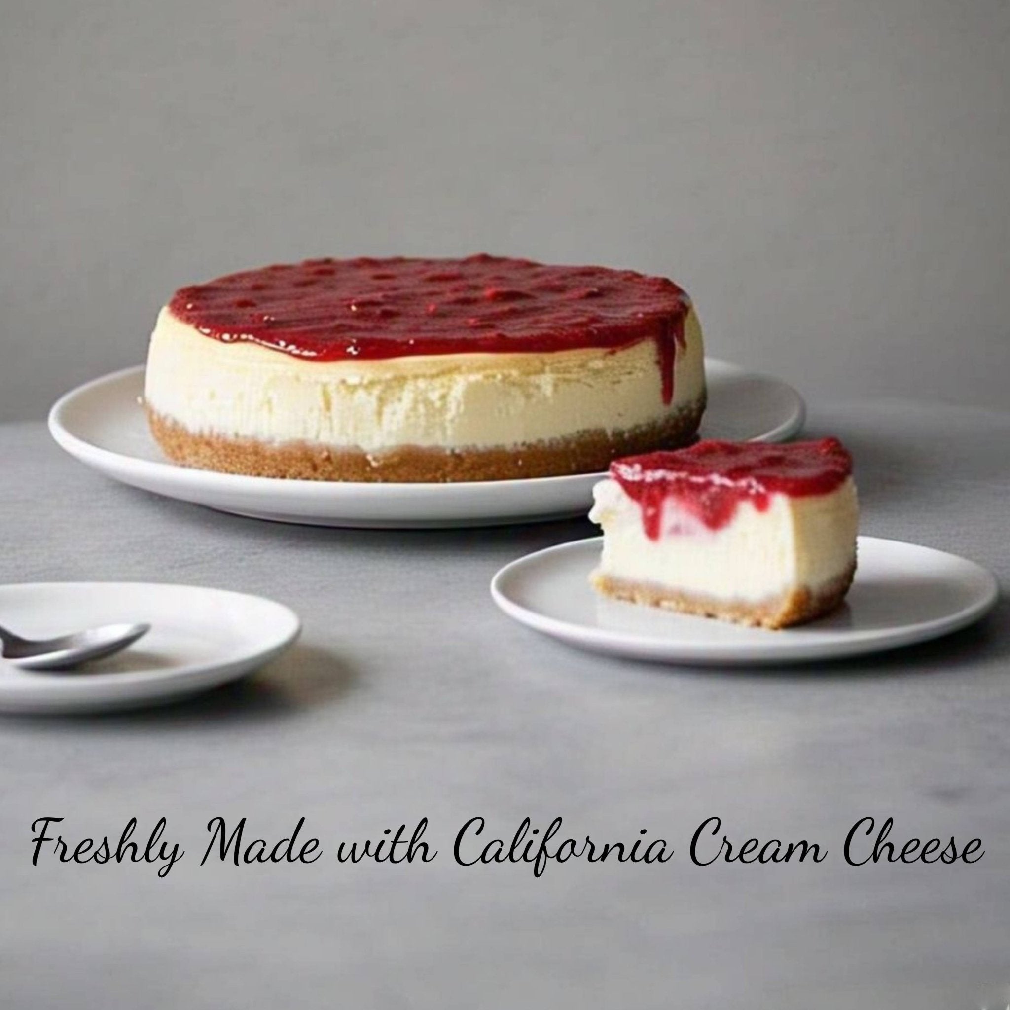 Andy Anand Sugar-Free Gluten-Free Strawberry Cheesecake (9-inch, 3.4 lbs) | Sugar-Free, Gluten-Free | Local SoCal Bakery