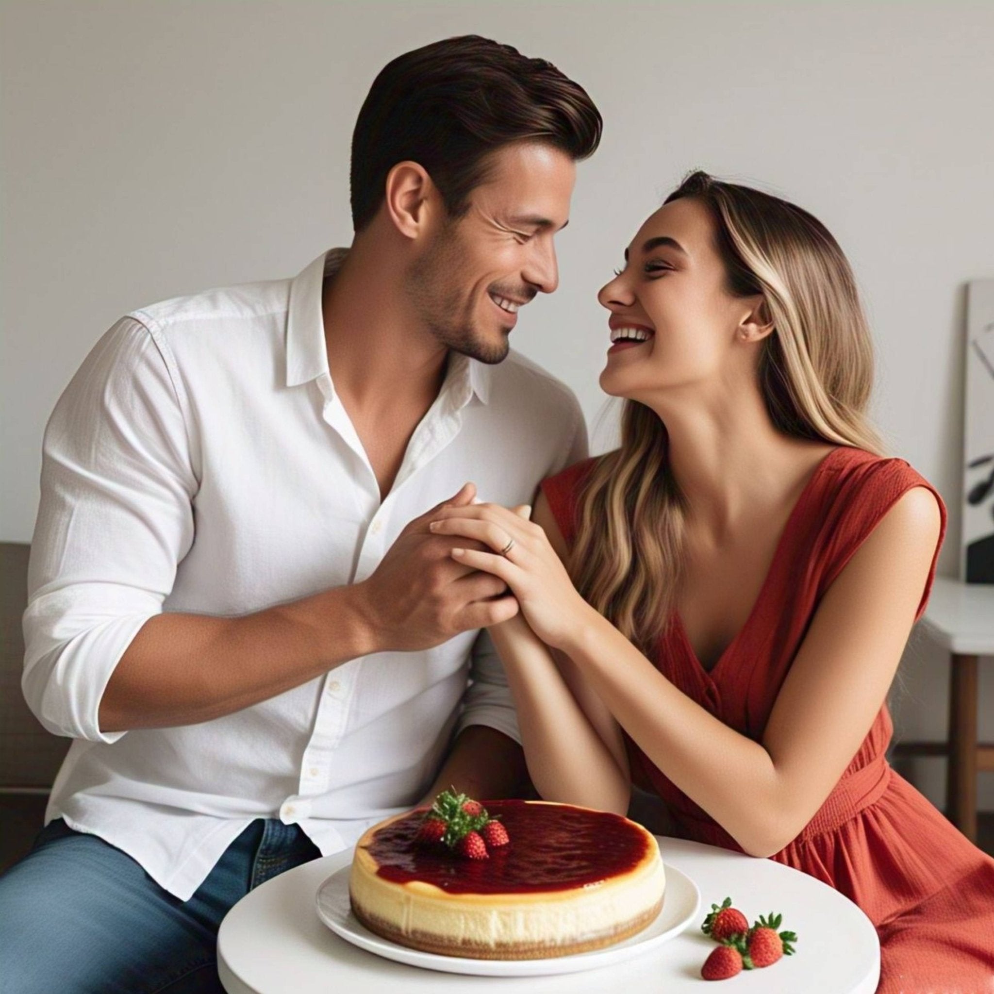 Andy Anand Sugar-Free Strawberry Cake (9-inch, 2 lbs) | Sugar-Free & Keto Cake | Local SoCal Bakery