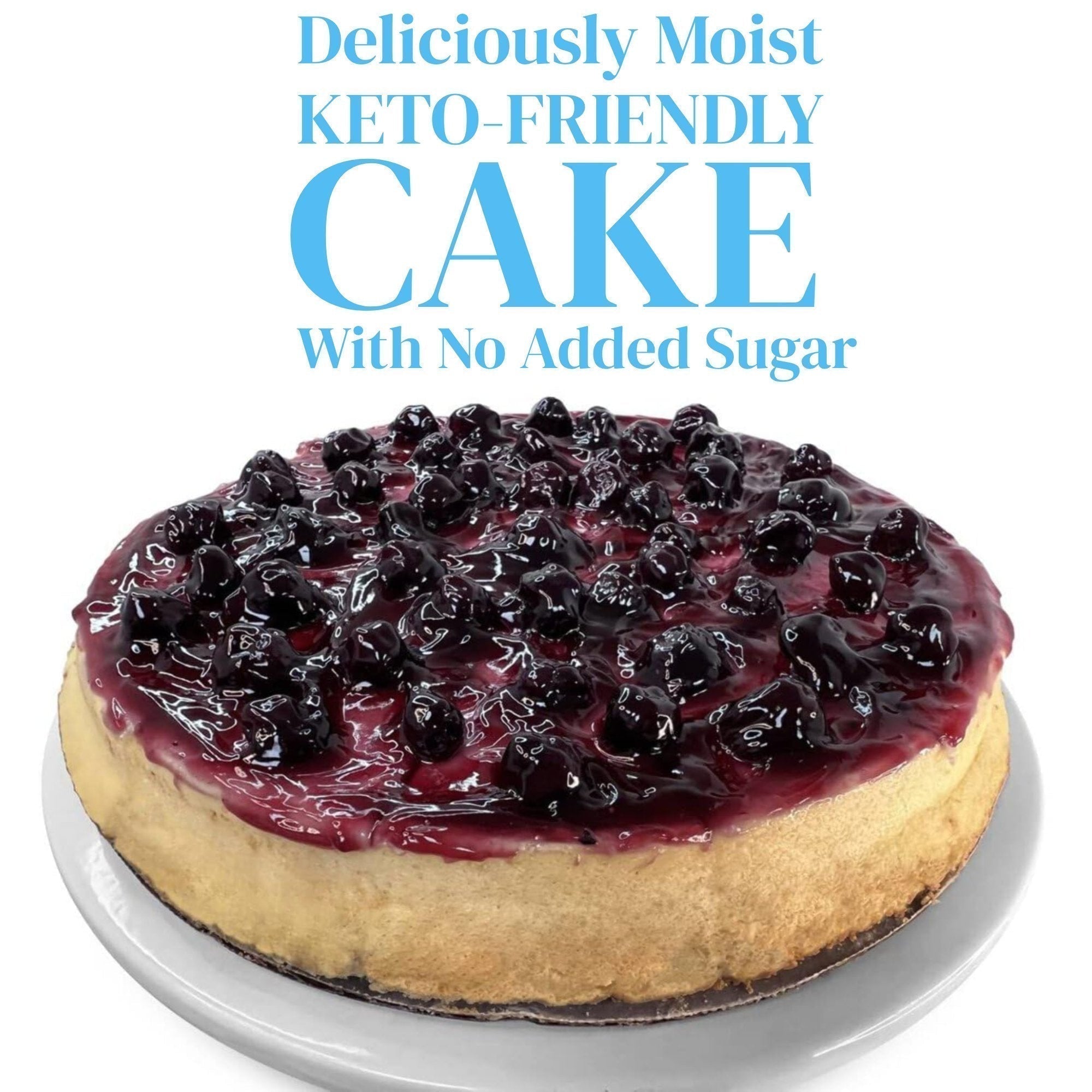 Andy Anand Sugar-Free Keto Blueberry Cake (9-inch, 2 lbs) | Diabetic-Friendly | SoCal Bakery