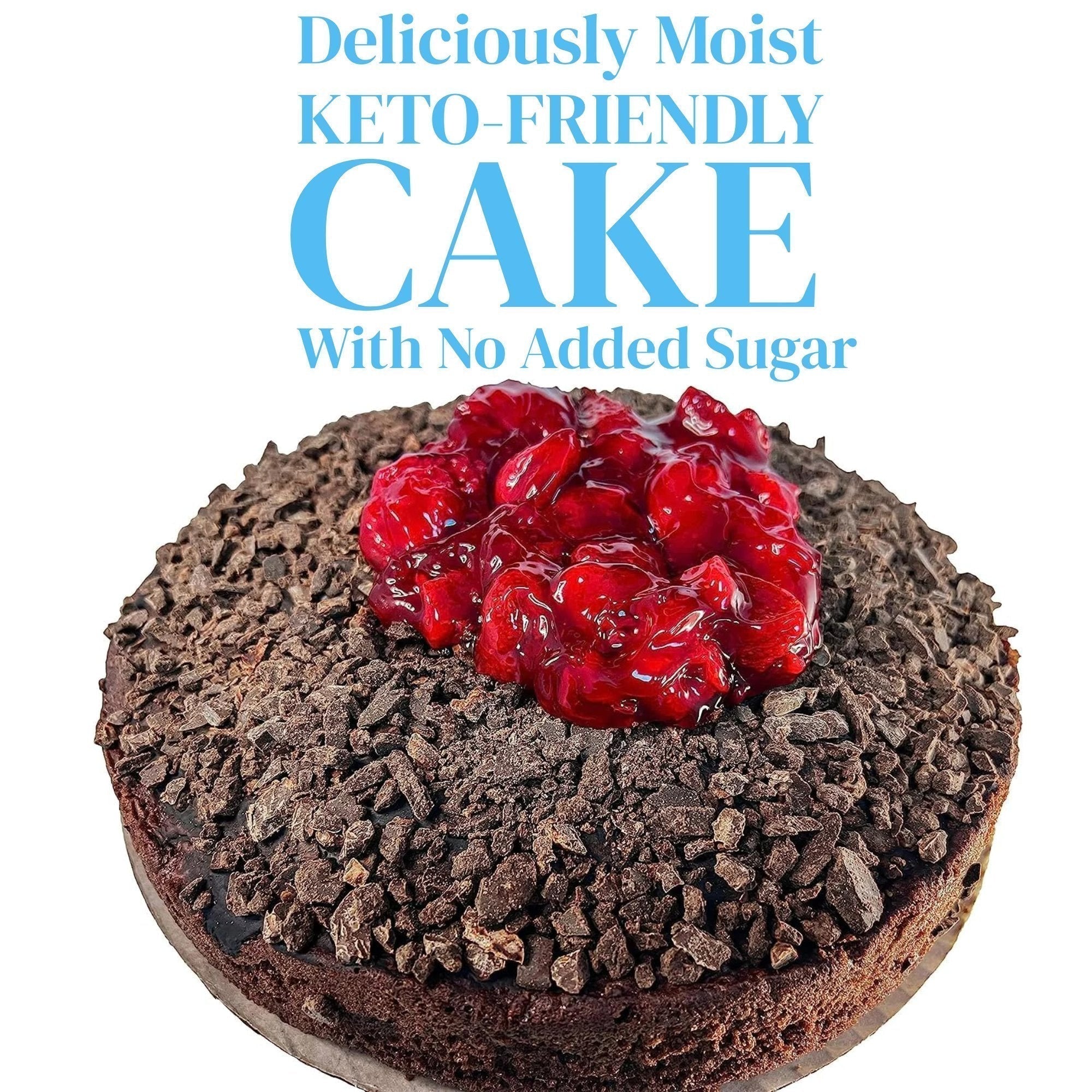 Andy Anand Sugar-Free Keto Chocolate Strawberry Layer Cake (9-inch, 2 lbs) | Diabetic-Friendly | SoCal Bakery