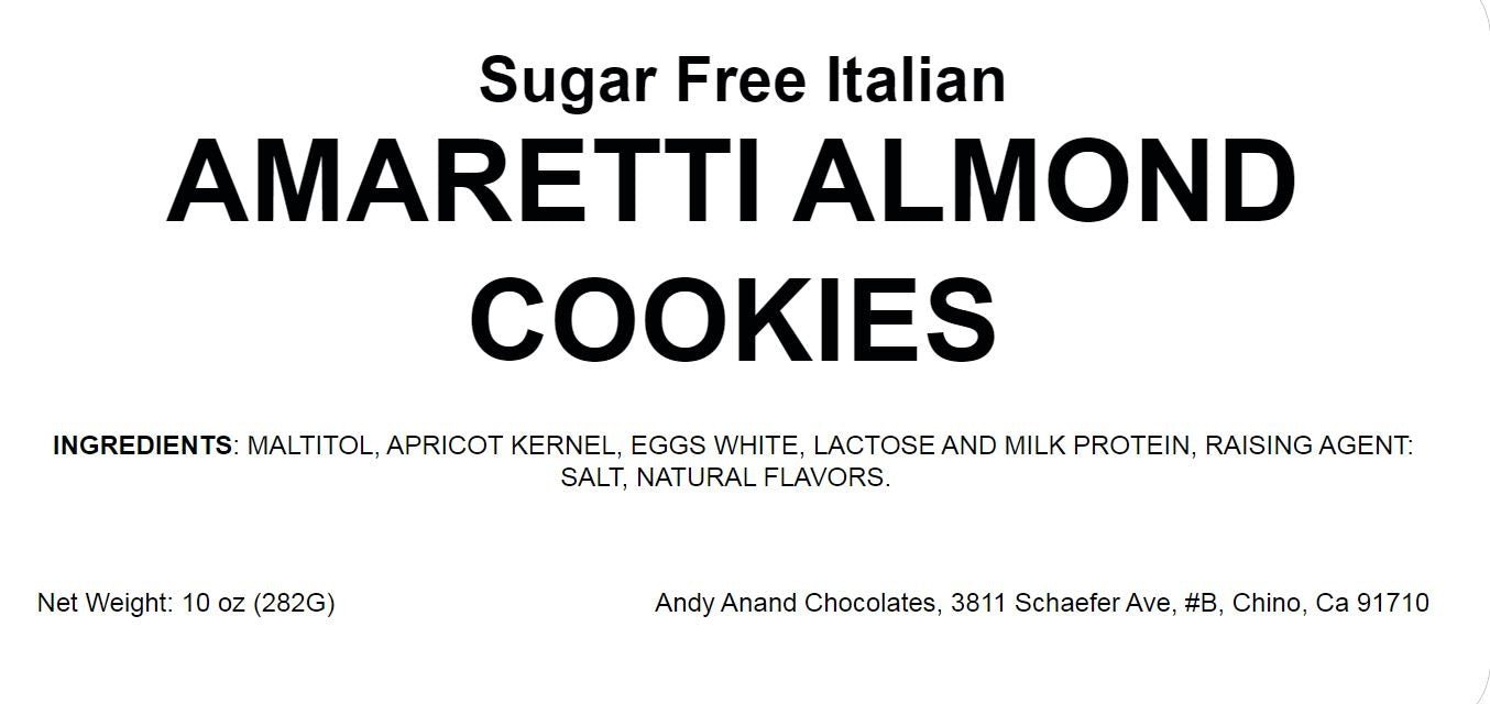 Andy Anand Sugar-Free Italian Amaretti Cookies (20 pc, 4 Flavors) | Gluten-Free, Sugar-Free | Local SoCal Bakery