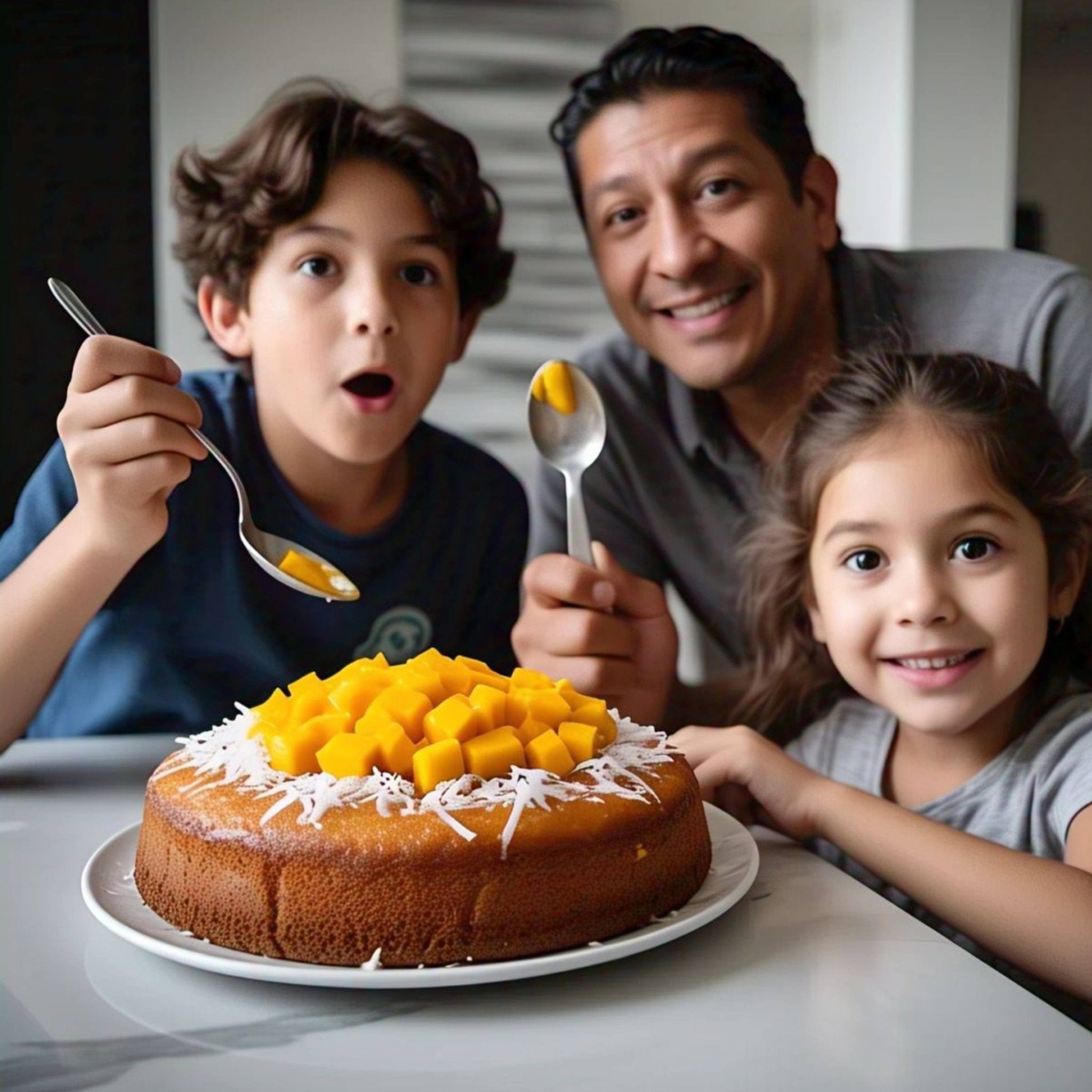 Andy Anand Sugar-Free Mango Coconut Cake (2.5 lbs) | Keto & Diabetic-Friendly | SoCal Bakery