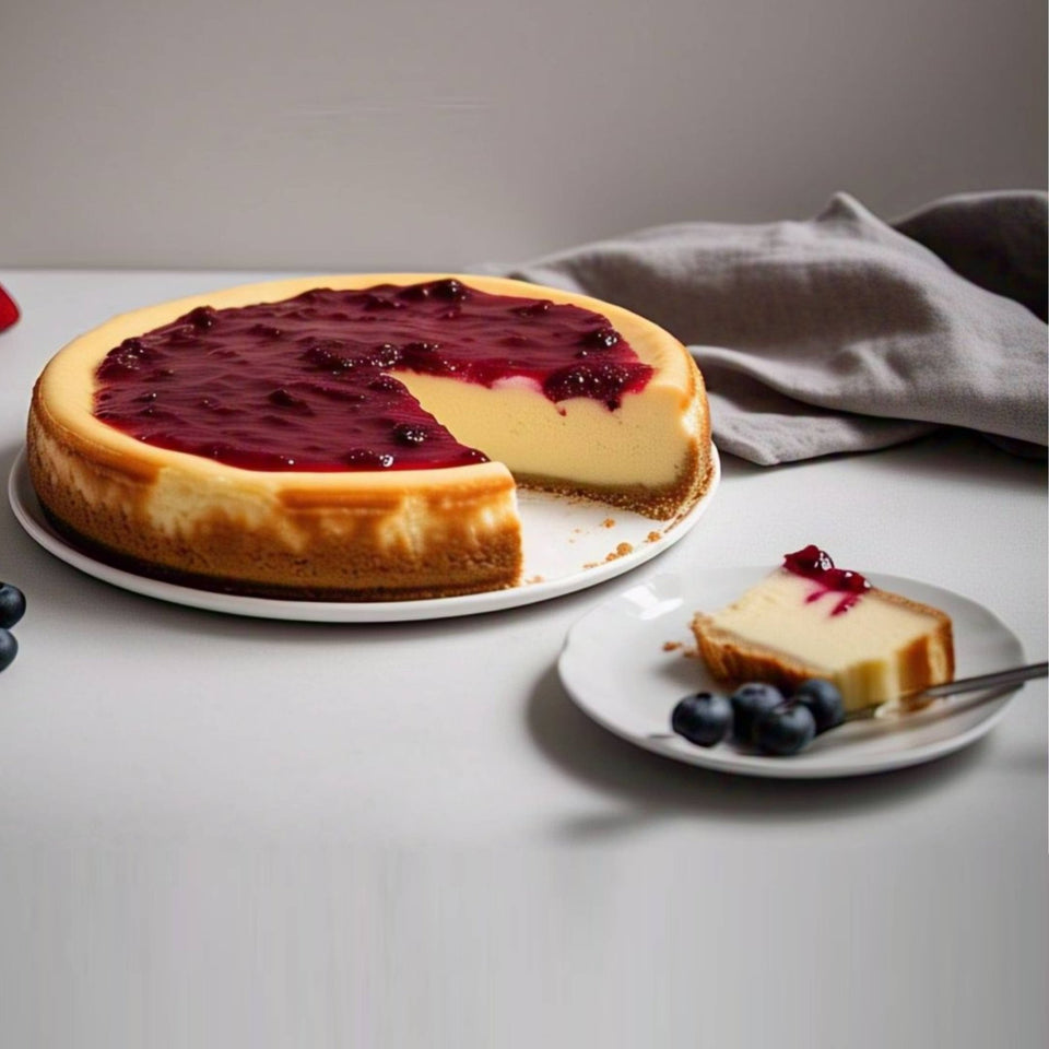 Andy Anand Sugar-Free Raspberry Cheesecake (9-inch, 2 lbs) | Sugar-Free Cheesecake | Local SoCal Bakery