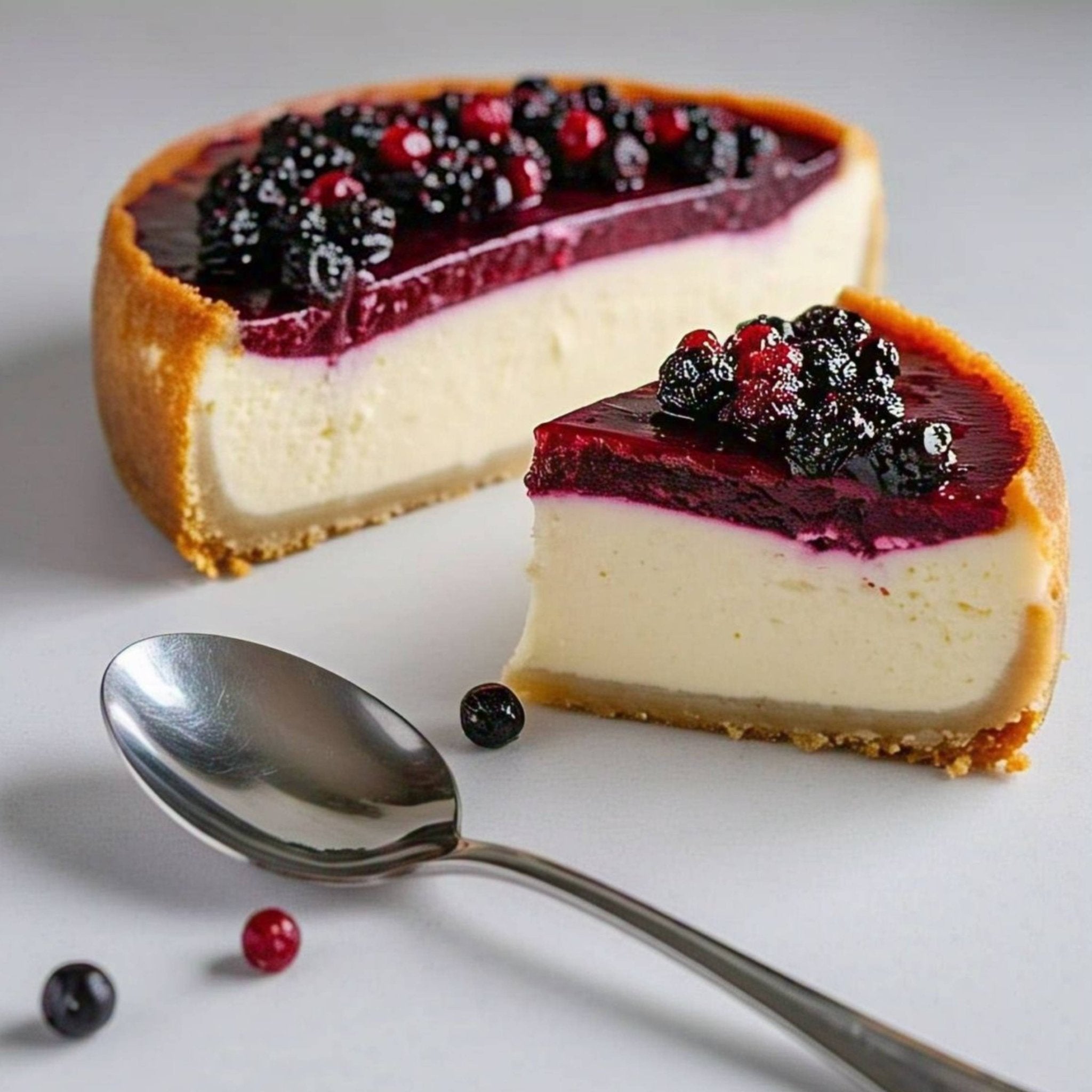 Andy Anand Sugar-Free Wild Berry Cheesecake (9-inch, 2.8 lbs) | Sugar-Free Cheesecake | Local SoCal Bakery