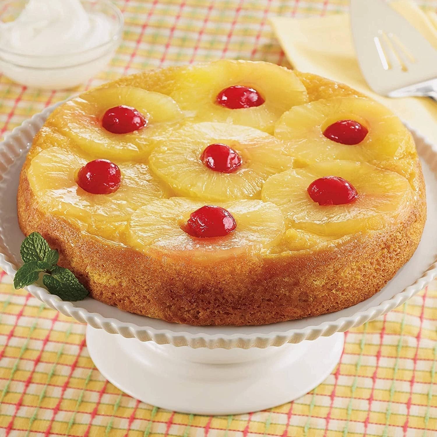 Andy Anand Traditional Pineapple Upside-Down Cake (10-inch, 2.6 lbs) | Hand-Baked Bakery Cake | Local SoCal Bakery