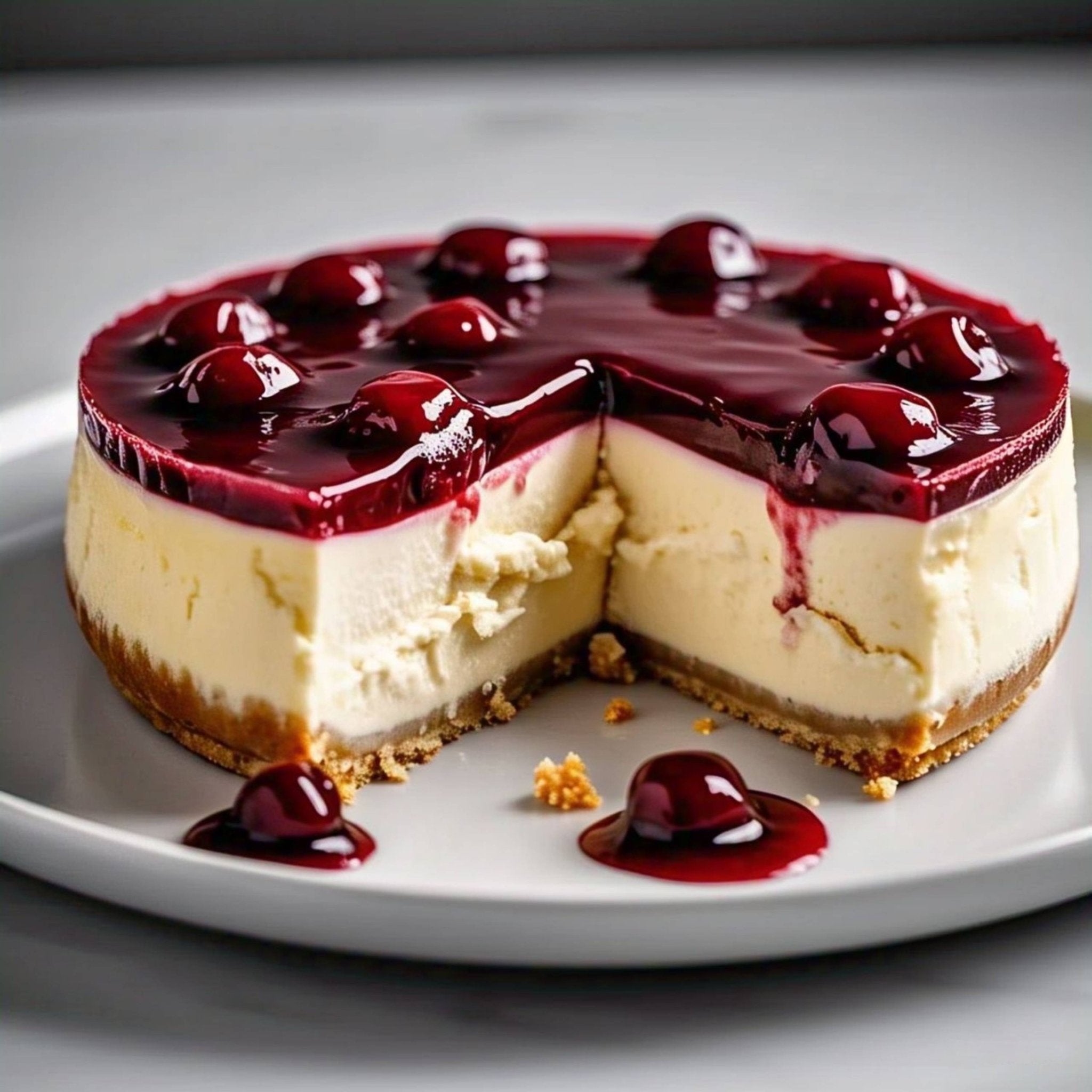 Andy Anand Gluten-Free Cherry Cake (9-inch, 2.9 lbs) | Hand-Baked Bakery Cake | Local SoCal Bakery