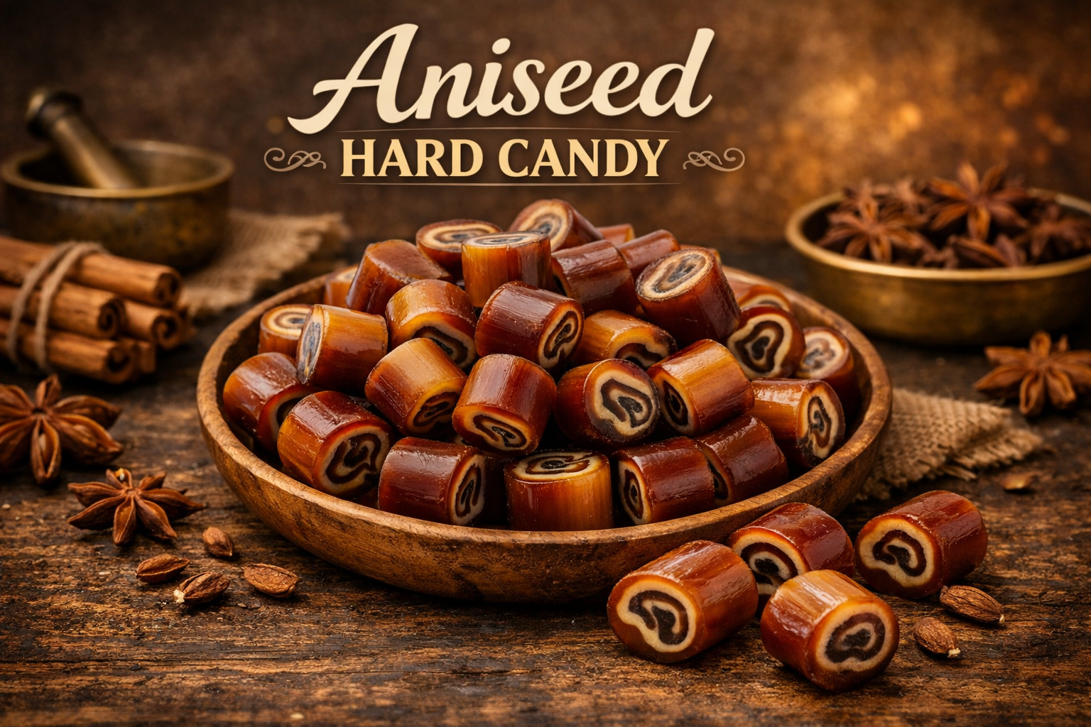 Andy Anand Sugar-Free Aniseed Rock Hard Candy (25 pc) | Sugar-Free & Keto Candy | Local SoCal Bakery