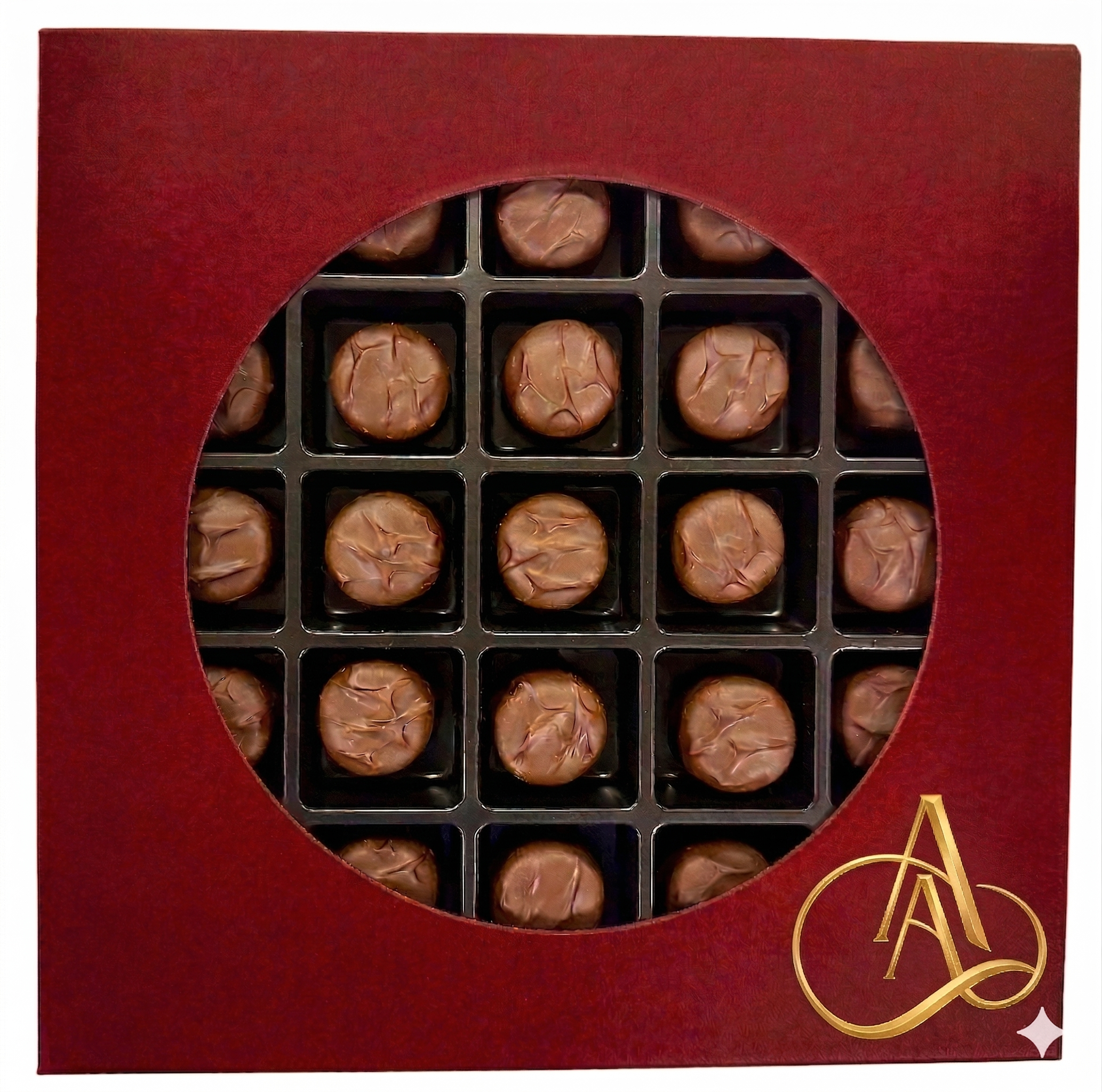 Andy Anand Sugar-Free Vanilla Butter Cream Dark Chocolates (25 pc) | Sugar-Free Chocolate | Local SoCal Chocolatier