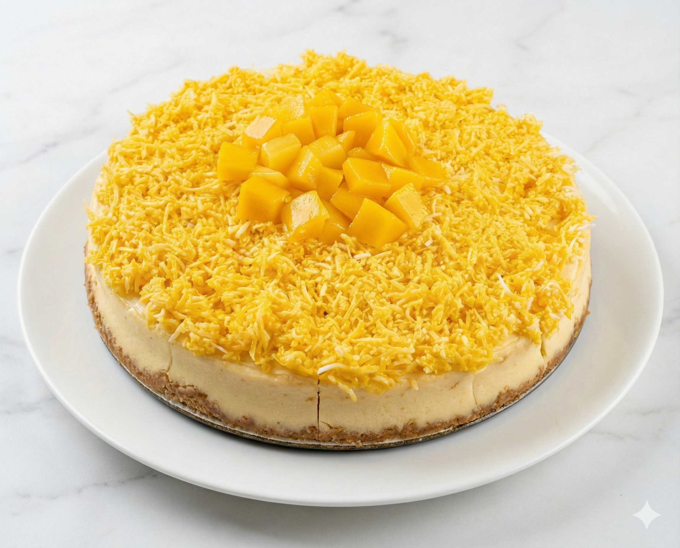 Andy Anand Sugar-Free Coconut Mango Cheesecake | Sugar-Free & Keto Cheesecake | Local SoCal Bakery
